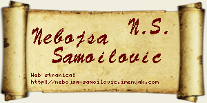 Nebojša Samoilović vizit kartica
